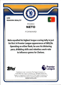 Pedro Neto - Topps Flagship Premier League Base Set 2026-27, Nr. 100