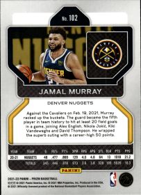 Jamal Murray - Panini Prizm Base Set 2021-22, Nr. 102