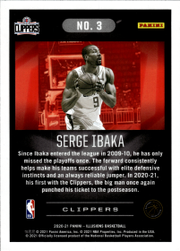 Serge Ibaka - Panini Illusions Base Set 2020-21, Nr. 3