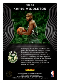 Khris Middleton - Panini Illusions Base Set 2021-22, Nr. 50