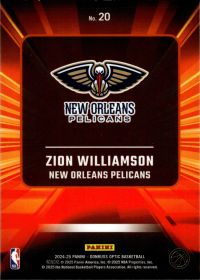 Zion Williamson - Panini Donruss Optic Express Lane 2024-25, Nr. 20 – Insert