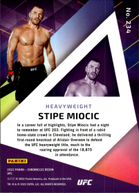Stipe Miocic - Panini Chronicles UFC Recon 2022, Nr. 234