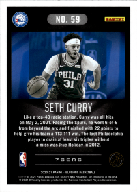 Seth Curry - Panini Illusions Base Set 2020-21, Nr. 59