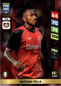 Nathan Tella - Panini Adrenalyn XL FIFA 365 Base Set 2025, Nr. 114