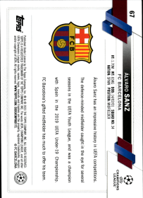 Álvaro Sanz - Topps Chrome UEFA Club Competitions Base Set 2022-23, Nr. 67 – Rookie Card