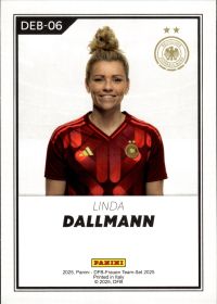 Linda Dallmann - Panini DFB-Frauen Team-Set National Debut 2025, Nr. DEB-06 – Insert