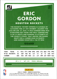 Eric Gordon - Panini Donruss Base Set 2020-21, Nr. 61