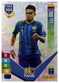 Luis Díaz - Panini Adrenalyn XL FIFA 365 Fan Favourites 2026-27, Nr. 435 – Insert