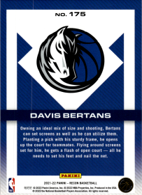 Davis Bertans - Panini Recon Base Set 2021-22, Nr. 175