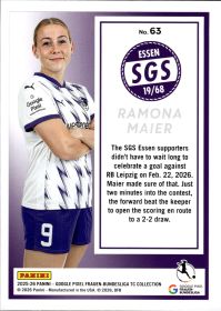 Ramona Maier - Panini Frauen-Bundesliga TC Collection Base Set 2025-26, Nr. 63