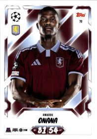 Amadou Onana - Topps Match Attax UEFA Club Competitions Base Set 2026-27, Nr. 70
