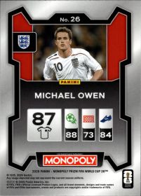 Michael Owen - Panini Prizm Monopoly FIFA World Cup Base Set 2026, Nr. 26