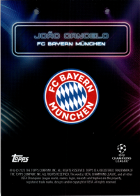 João Cancelo - Topps UEFA Club Competitions Showtime 2023-24