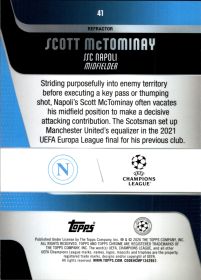 Scott McTominay - Topps Chrome UEFA Club Competitions Base Set 2025-26, Nr. 41 – Refractor