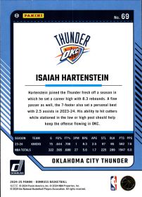 Isaiah Hartenstein - Panini Donruss Base Set 2024-25, Nr. 69