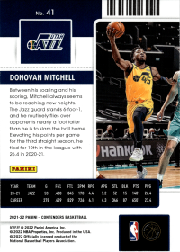 Donovan Mitchell - Panini Contenders Season Ticket 2021-22, Nr. 41