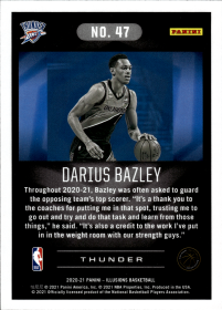 Darius Bazley - Panini Illusions Base Set 2020-21, Nr. 47
