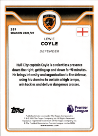 Lewie Coyle - Topps Flagship Premier League Base Set 2026-27, Nr. 289