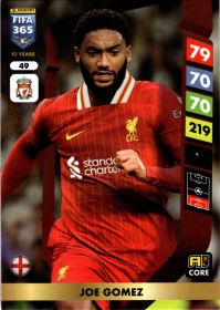 Joe Gomez - Panini Adrenalyn XL FIFA 365 Base Set 2025, Nr. 49