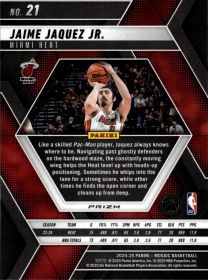 Jaime Jaquez Jr. - Panini Mosaic Base Set 2024-25, Nr. 21 – Silver