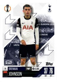 Brennan Johnson - Topps Match Attax UEFA Club Competitions Attax Debutant 2024-25, Nr. 78
