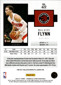 Malachi Flynn - Panini Chronicles Base Set 2020-21, Nr. 622 – Rookie Card