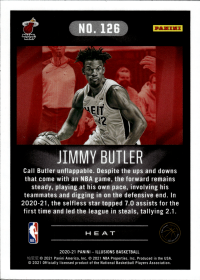 Jimmy Butler - Panini Illusions Base Set 2020-21, Nr. 126