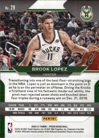 Brook Lopez - Panini Prizm Base Set 2020-21, Nr. 29