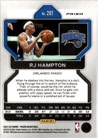 RJ Hampton - Panini Prizm Base Set 2021-22, Nr. 207 – Fast Break