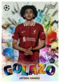 Jayden Danns - Topps Chrome UEFA Club Competitions Golazo 2024-25, Nr. GZ-6 – Rookie Card, Insert