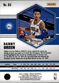 Danny Green - Panini Mosaic Base Set 2020-21, Nr. 83