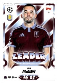 John McGinn - Topps Match Attax UEFA Club Competitions Leader 2026-27, Nr. 73