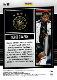 Serge Gnabry - Panini Score FIFA Base Set 2022-23, Nr. 90