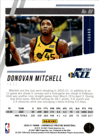 Donovan Mitchell - Panini Chronicles Prestige 2020-21, Nr. 69