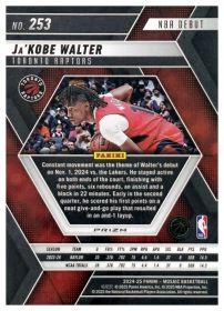 Ja'Kobe Walter - Panini Mosaic NBA Debut 2024-25, Nr. 253 – Rookie Card, Mosaic