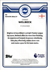 Danny Welbeck - Topps Flagship Premier League Base Set 2026-27, Nr. 88