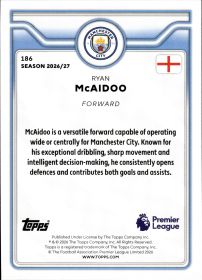Ryan McAidoo - Topps Flagship Premier League Base Set 2026-27, Nr. 186 – Rookie Card