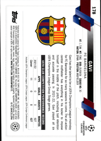 Gavi - Topps Chrome UEFA Club Competitions Future Stars 2022-23, Nr. 178 – All-Star Rookie