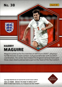 Harry Maguire - Panini Mosaic FIFA Road to World Cup Base Set 2021-22, Nr. 38