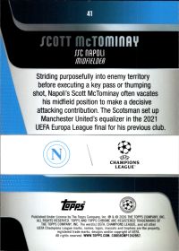 Scott McTominay - Topps Chrome UEFA Club Competitions Base Set 2025-26, Nr. 41