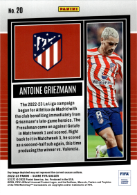 Antoine Griezmann - Panini Score FIFA Base Set 2022-23, Nr. 20