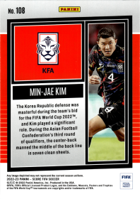 Min-Jae Kim - Panini Score FIFA Base Set 2022-23, Nr. 108