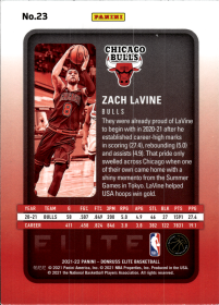 Zach LaVine - Panini Donruss Elite Base Set 2021-22, Nr. 23