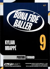 Kylian Mbappé - Topps Real Madrid Team Set Bona Fide Baller 2024-25, Nr. 47