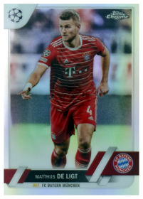 Matthijs de Ligt - Topps Chrome UEFA Club Competitions Base Set 2022-23, Nr. 161 – Refractor