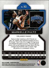 Markelle Fultz - Panini Prizm Base Set 2021-22, Nr. 163
