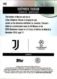 Khéphren Thuram - Topps Finest UEFA Club Competitions Base Set 2025-26, Nr. 142