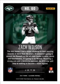 Zach Wilson - Panini Illusions Base Set 2021, Nr. 60 – Rookie Card
