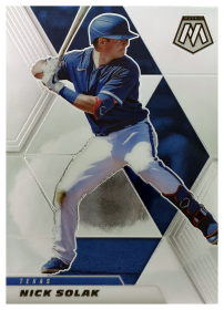 Nick Solak - Panini Mosaic Base Set 2021, Nr. 104