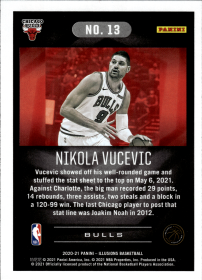 Nikola Vucevic - Panini Illusions Base Set 2020-21, Nr. 13
